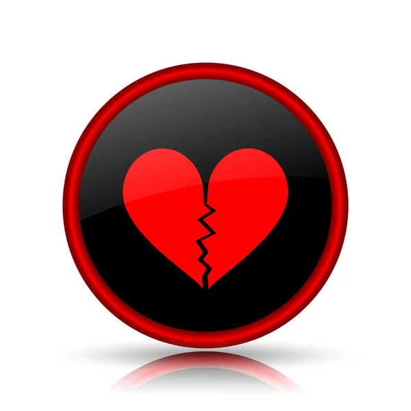 Icono del corazón roto — Foto de Stock