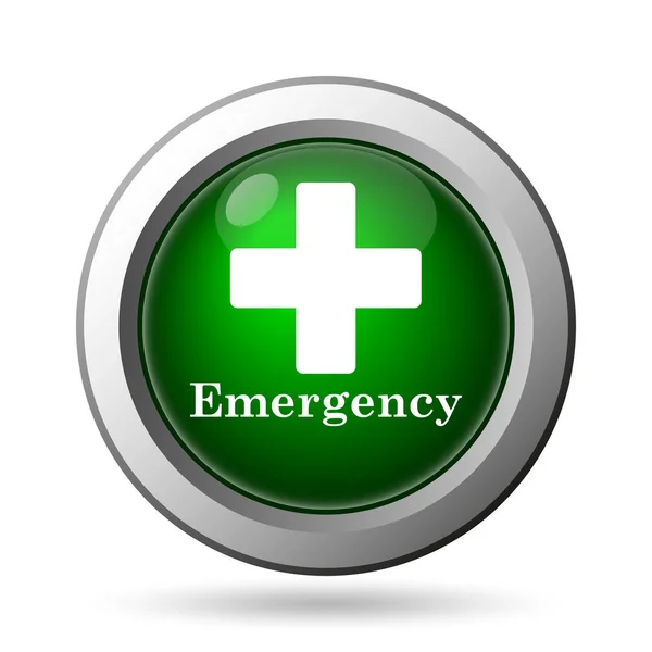 Emergency Icon Internet Button White Backgroun — Stock Photo, Image