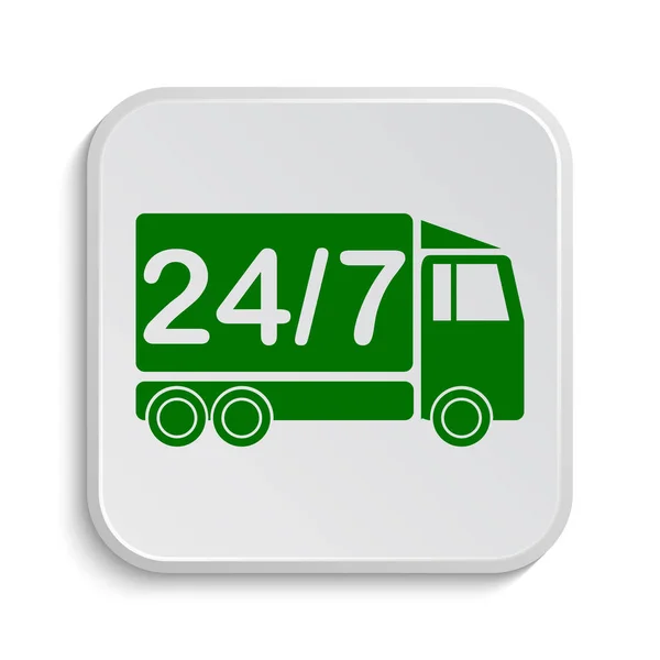 24 7 consegna camion icona — Foto Stock