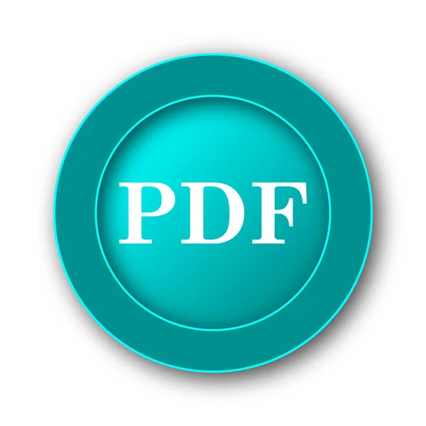 Icona Pdf Pulsante Internet Sul Backgroun Bianco — Foto Stock