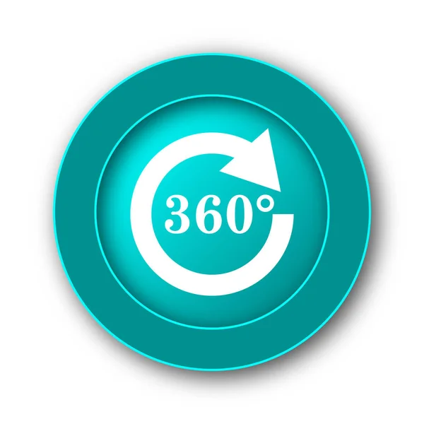 Recarregar Ícone 360 Botão Internet Backgroun Branco — Fotografia de Stock