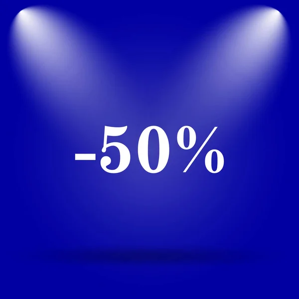 50 százalék kedvezményt-ikon — Stock Fotó