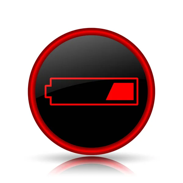1 trzeci ikony naładowanej baterii — Zdjęcie stockowe