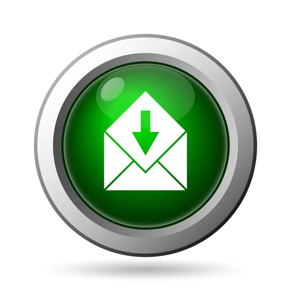 Receive Mail Icon Internet Button White Backgroun — Stock Photo, Image