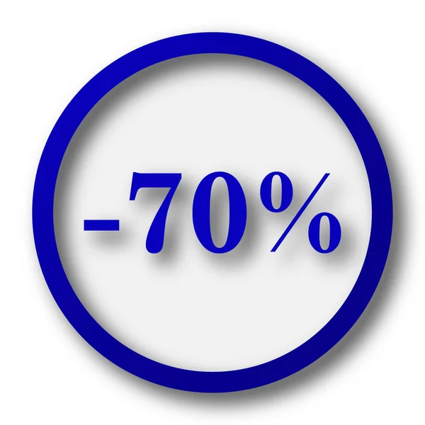Ikona 70 procent zniżki — Zdjęcie stockowe