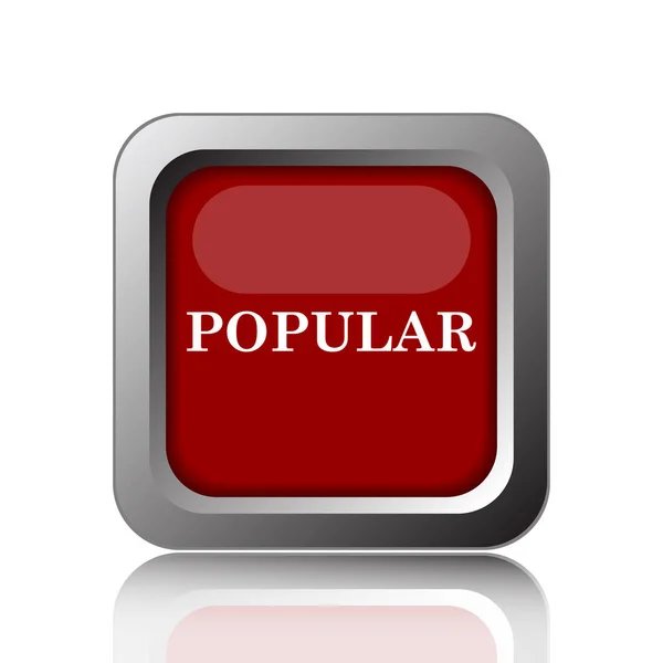 Populaire Pictogram Internet Knop Witte Pagina — Stockfoto