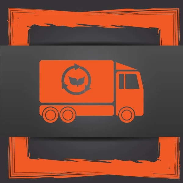 Eco truck icon — Stock Photo, Image