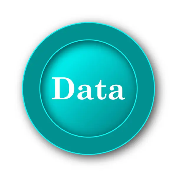 Data Icon Internet Button White Backgroun — Stock Photo, Image