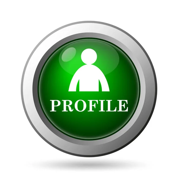 Profile Icon Internet Button White Backgroun — Stock Photo, Image