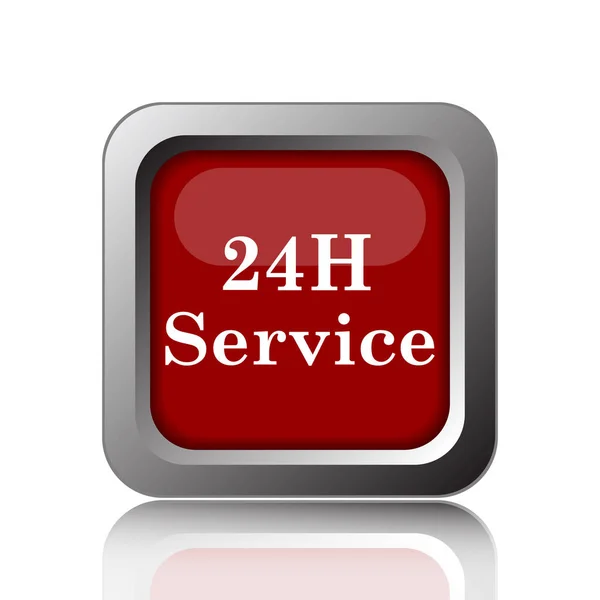 24H Service Icon Internet Button White Backgroun — Stock Photo, Image