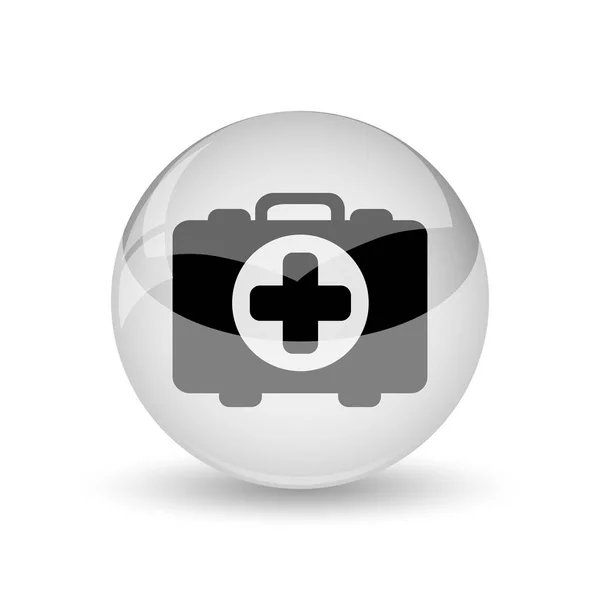 Medical Bag Icon Internet Button White Backgroun — Stock Photo, Image