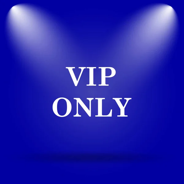 Vip Only Icon Flat Icon Blue Background — Stock Photo, Image