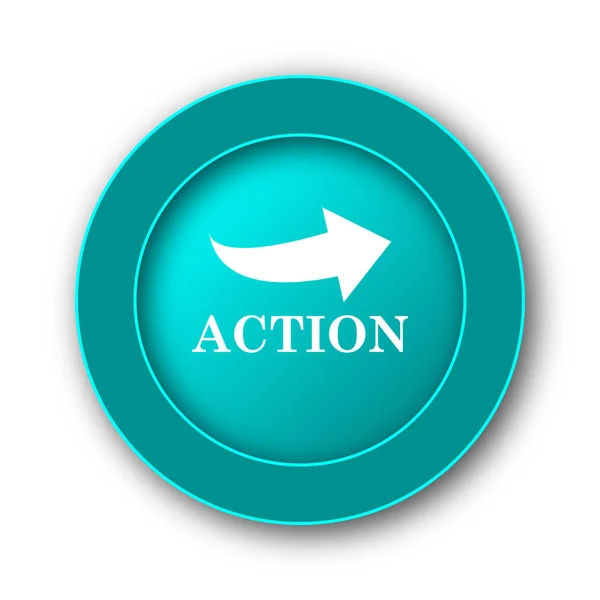 Action Icon Internet Button White Backgroun — Stock Photo, Image