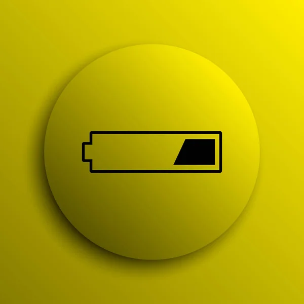 1 tredje laddat batteriikonen — Stockfoto