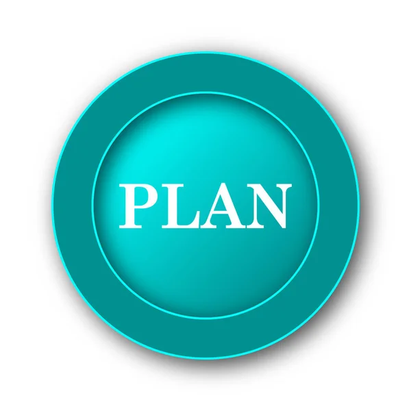 Plan Icon Internet Button White Backgroun — Stock Photo, Image