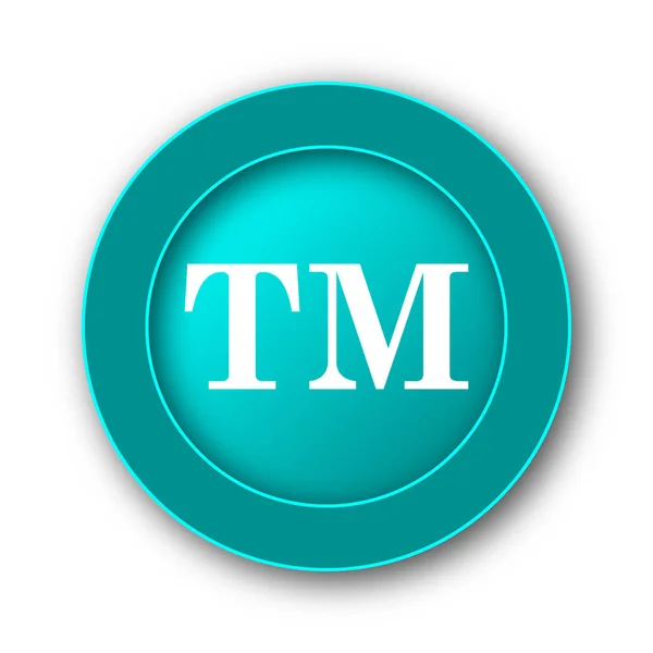 Trade Mark Icon Internet Button White Backgroun — Stock Photo, Image