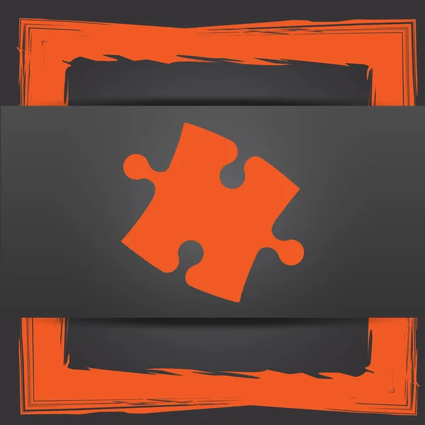 Puzzel stuk pictogram — Stockfoto