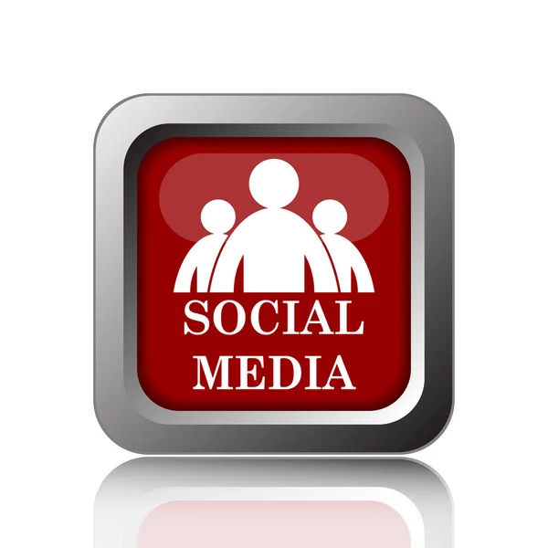 Social Media Icon Internet Button White Backgroun — Stock Photo, Image