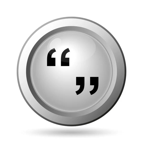 Quotation marks icon — Stock Photo, Image