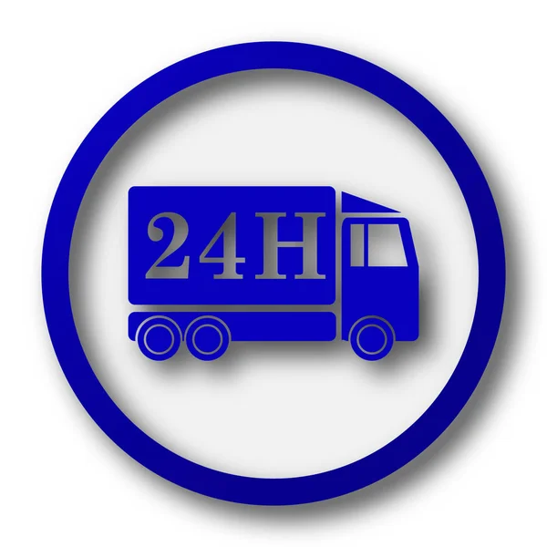24h dodání truck ikona — Stock fotografie