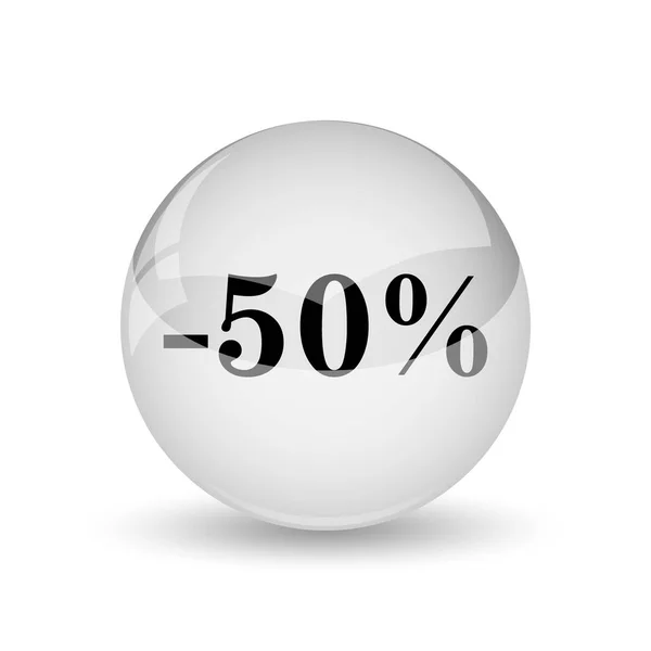 Ícone de desconto de 50 por cento — Fotografia de Stock