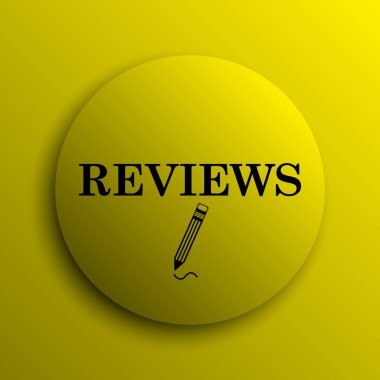 Değerlendirme simgesi. Sarı Internet düğmesi