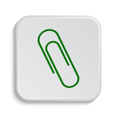 Ataç simgesi. Beyaz arka plan üzerinde Internet düğmesi