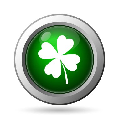 Yonca simgesi. Beyaz adam Internet düğmesini