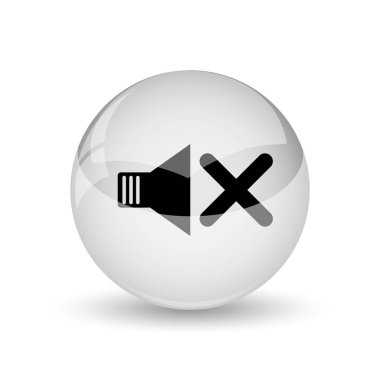 Ses simge yok. Beyaz adam Internet düğmesini