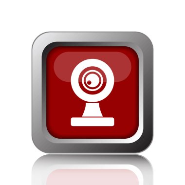 Webcam kutsal kişilerin resmi. Beyaz adam Internet düğmesini