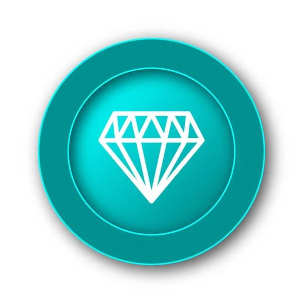 Diamond Icon Internet Button White Backgroun — Stock Photo, Image