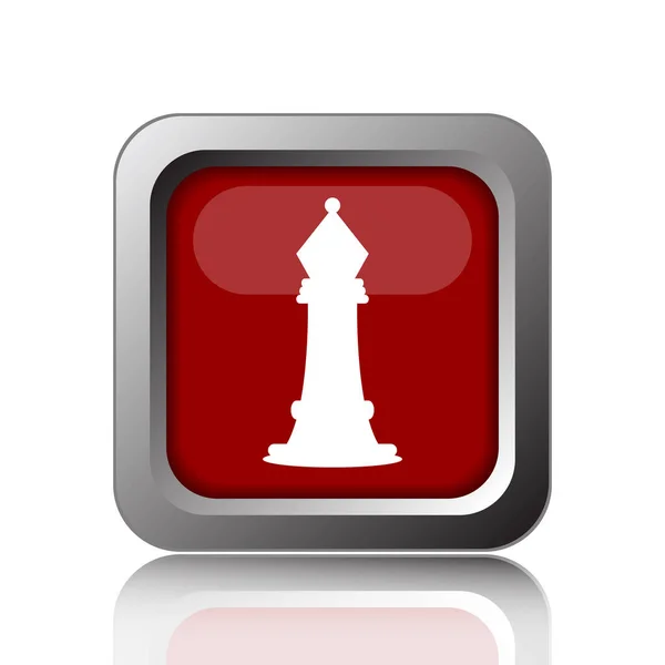 Икона Шахмат Кнопка Интернет Белом Фоне — стоковое фото