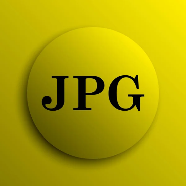 Ícone Jpg Botão Amarelo Internet — Fotografia de Stock