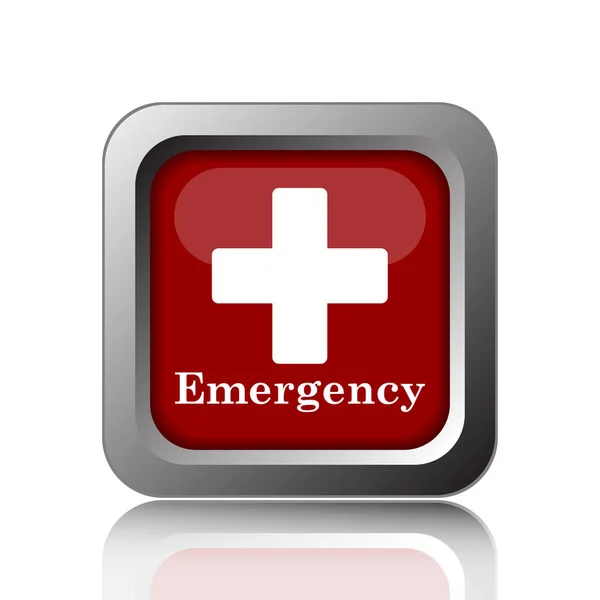 Emergency Icon Internet Button White Backgroun — Stock Photo, Image