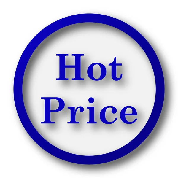 Hot Price Icon Blue Internet Button White Background — Stock Photo, Image