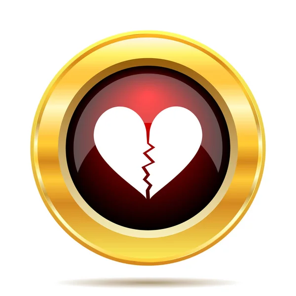 Broken heart icon — Stock Photo, Image