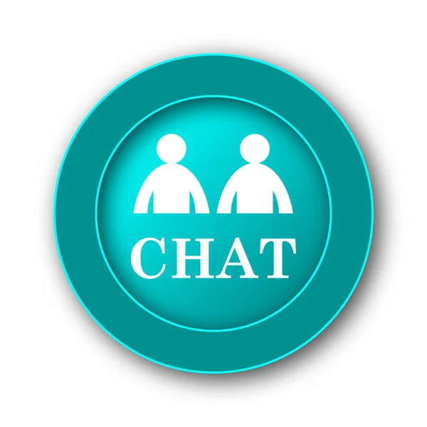 Chat Icon Internet Button White Backgroun — Stock Photo, Image