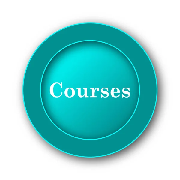 Courses Icon Internet Button White Backgroun — Stock Photo, Image