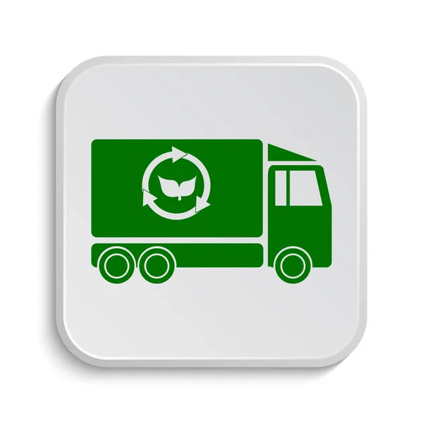 Ícone de caminhão ecológico — Fotografia de Stock