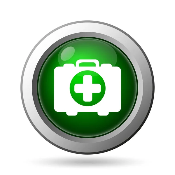 Medical Bag Icon Internet Button White Backgroun — Stock Photo, Image