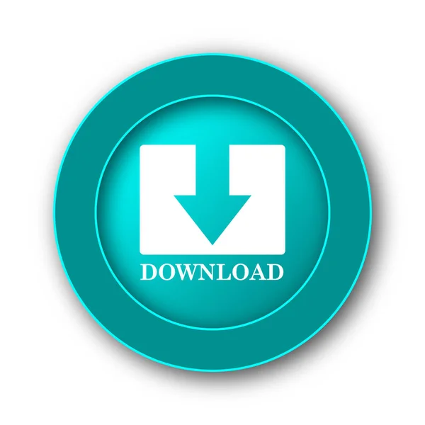 Download Icon Internet Button White Backgroun — Stock Photo, Image