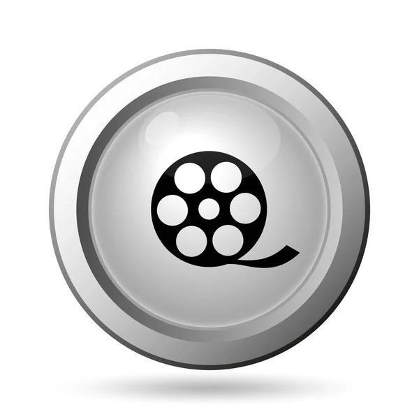 Video Icon Internet Button White Background — Stock Photo, Image