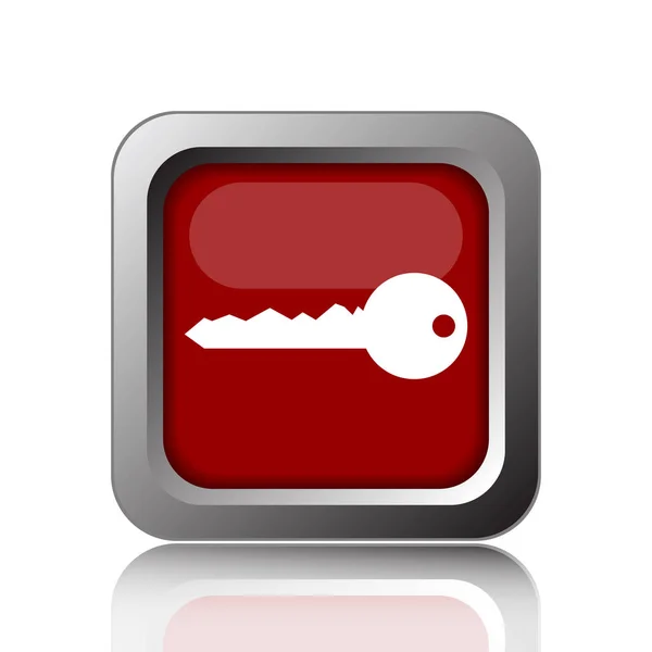 Εικονίδιο Κλειδιού Κουμπί Internet Στο Λευκό Backgroun — Φωτογραφία Αρχείου