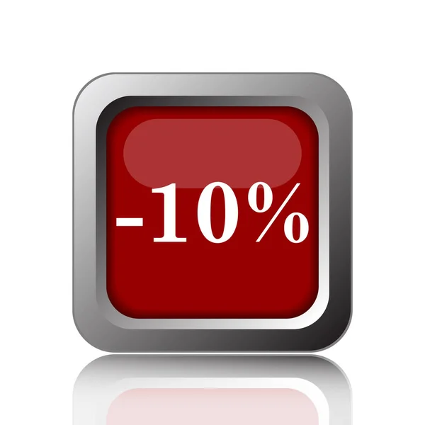 Percent Discount Icon Internet Button White Backgroun — Stock Photo, Image