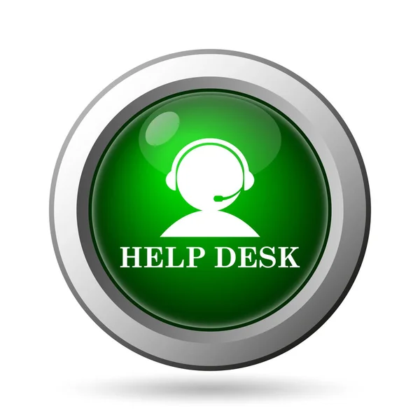 Helpdesk Icon Internet Button White Backgroun — Stock Photo, Image