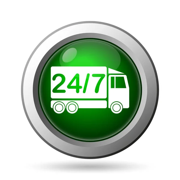 24 7 delivery truck icon — Stock Photo, Image