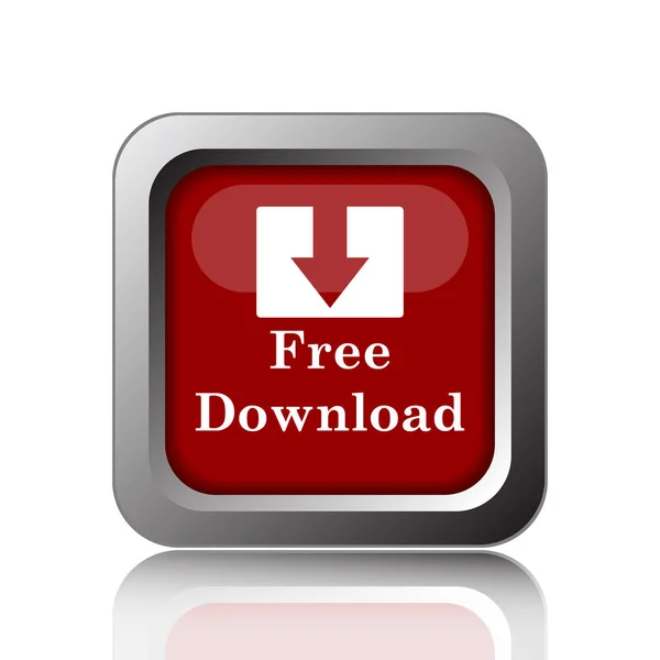 Free Download Icon Internet Button White Backgroun — Stock Photo, Image