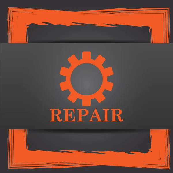 Reparatur Symbol Internet Taste Auf Grauem Hintergrund — Stockfoto