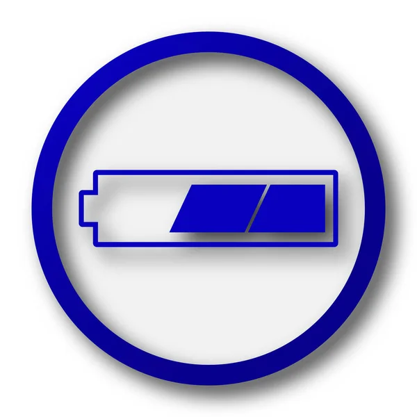 2 derde opgeladen batterijpictogram — Stockfoto