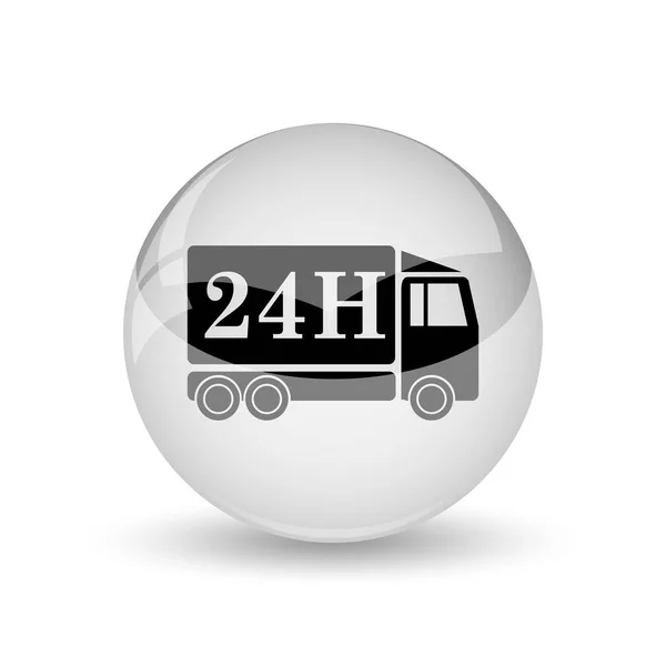 Icono del camión de entrega 24H —  Fotos de Stock
